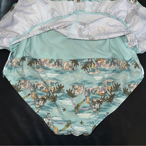 Disney Mermaid Lagoon Swimsuit Blue Peter Pan One Piece Retro - Picture 7 of 8
